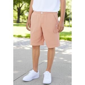 NWT Brooks Brothers Big Boys Pull-On Fleece Shorts Coral Preppy 10